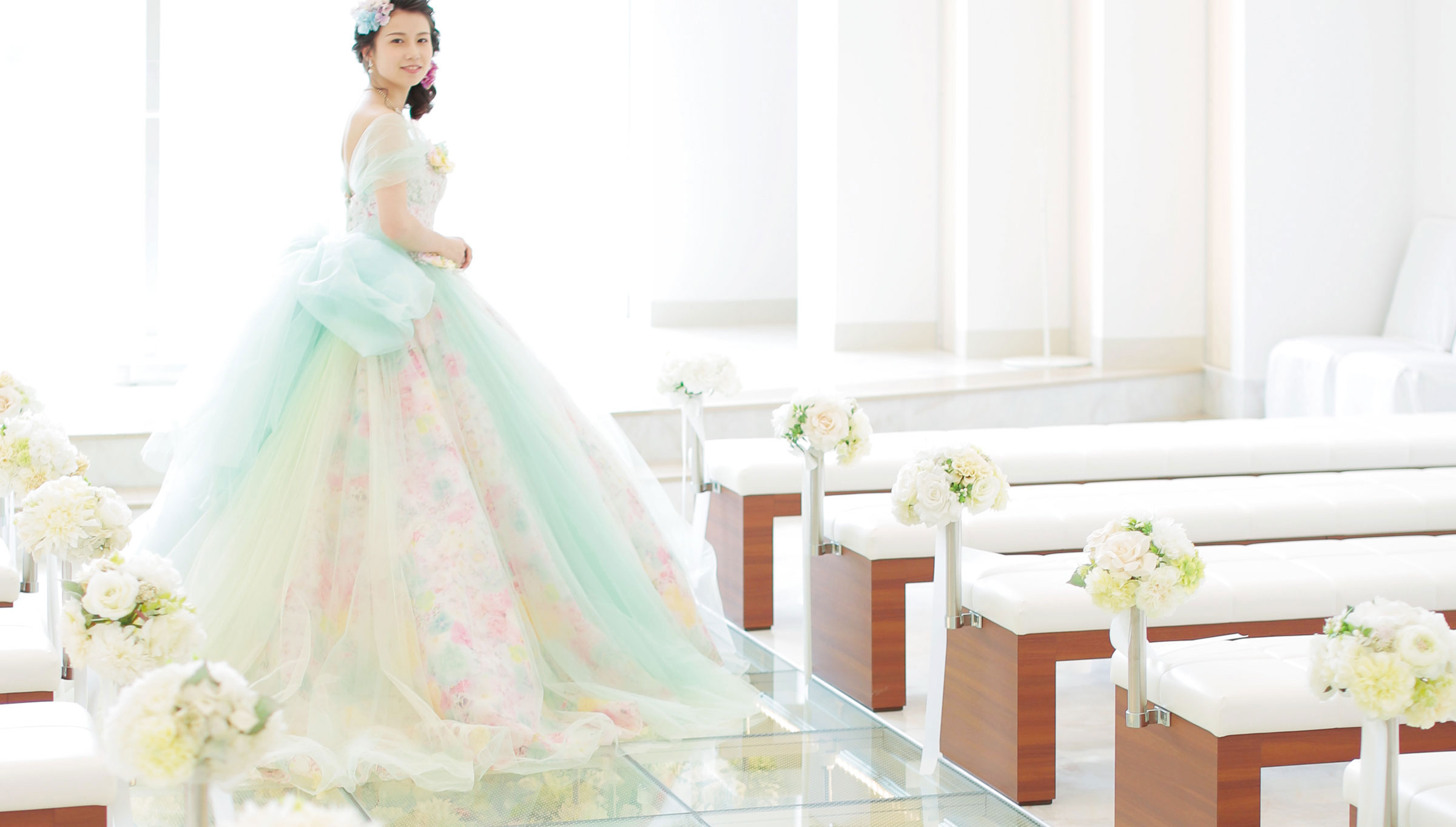 飯塚の結婚式場Hiyori,バージンロード